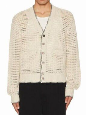 Obey Ivory Cardigan in Medium